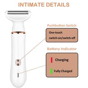 Rasoir électrique pour femme, lame unique, utilisation humide/sèche, tondeuse bikini, épilation indolore pour le visage, les jambes, le nez - IPX7 - Product Image 4