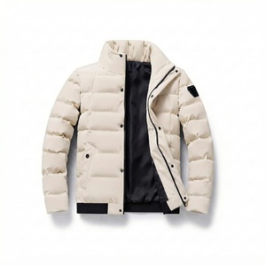 Trendy <b>Men</b> Winter Puffer Jacket Casual Stand Collar Thermal Outerwear Wholesale Custom Design Regular Fit Warm <b>Coat</b> Manufacturer - Product Image 1