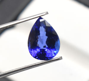 Natural tanzanite Pear Loose Gemstone Faceted Pear <b>Cut</b> <b>Stone</b> AAA Tanzanite Pear December Birth <b>Stone</b> - Product Image 4
