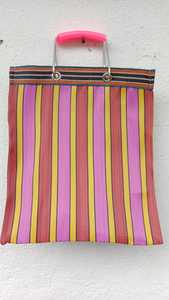 กระเป๋าผ้าไนลอนรีไซเคิลเป็นมิตรกับสิ่งแวดล้อมขนาดใหญ่สามารถนำกลับมาใช้ใหม่ได้มีด้ามจับโลหะ - Product Image 6