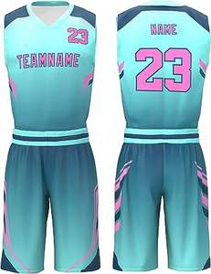 Último Diseño en Camisetas de Baloncesto Sublimadas al por Mayor, Uniformes de Baloncesto Reversibles Personalizados para Adultos, 100% Poliéster - Product Image 5