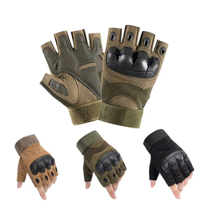 Gants de moto pour hommes et femmes, de haute qualité, demi-doigts, antidérapants, respirants, pour l'entraînement en plein air en hiver, sans impact - Product Image 5