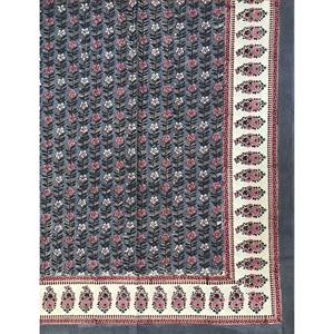 King Size 100% Cotton Hand Block Printed Double Bedsheet Pillow Covers Eco-Friendly Floral <b>Comforter</b> <b>Set</b> for Home 3pcs <b>Set</b> - Product Image 2