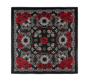 Vente en gros de foulards en soie ethniques pour femmes, personnalisés, motif à carreaux uni, logo personnalisé, haute qualité - Product Image 5