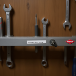 Knipex 100mm Plastic Magnetic Label for <b>Tool</b> <b>Storage</b> Organizing <b>Tool</b> Bar - Product Image 2