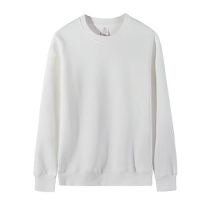 Sudadera personalizada de algodón orgánico con logotipo 100% para hombre, camisa bordada transpirable de secado rápido, venta al por mayor - Product Image 5