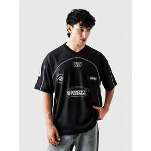 เสื้อบาสเก็ตบอล 69' ไซส์ XL ผ้าโพลีเอสเตอร์ พิมพ์ลายแบบ Sublimation แขนสั้น คอวี ผ้าริบ แห้งเร็ว ระบายอากาศได้ดี ไซส์พลัส สำหรับผู้ชาย - Product Image 1