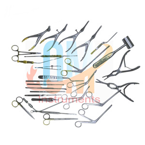 Nouvel ensemble professionnel de 28 instruments de septoplastie de haute qualité avec cassette de stérilisation, instruments ORL certifiés CE |   OMI - Product Image 1