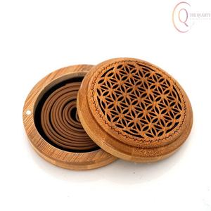 Elegante Quemador de Incienso de Madera Religioso con Bandeja Larga Recolectora de Cenizas, 100% Natural y Duradero para Interiores Modernos - Product Image 4
