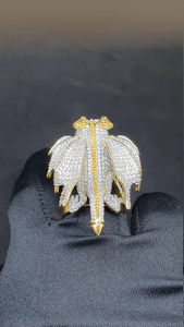 Anillo de Hombre de Oro de 10K, 14K o 18K con Diseño de Dragón, Estilo Hip Hop, con Diamantes VVS Cultivados en Laboratorio, Personalizado, de Lujo, para Boda, Moderno - Product Image 4