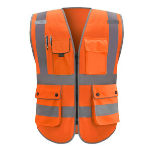 Veste de sécurité pour pompiers en polyester 100% personnalisée en gros, imperméable, coupe-vent, respirante, réfléchissante, haute visibilité, vêtements de travail chauffants - Product Image 3