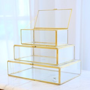 กล่องเก็บภาพอุปกรณ์แต่งหน้าสำหรับเพื่อนเจ้าสาวช่องใส่แหวนทองมี6ช่องของขวัญตามสั่งใหม่ล่าสุด - Product Image 3