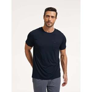 Men‘s Bamboo Modal Cotton Sleepwear Round Neck Lounge Wear Sets <b>Pjs</b> Custom Pajamas Loungewear Pyjamas - Product Image 2