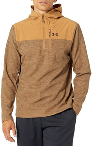 Sweat à capuche en polaire personnalisé avec fermeture à glissière quart de zip pour hommes - Product Image 5