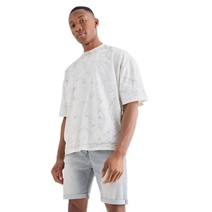 Jean en coton extensible de haute qualité, best-seller, design à deux poches, délavage acide, short uni tendance pour homme - Product Image 4