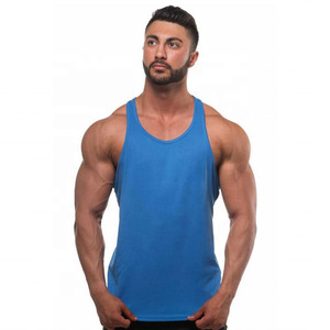 100% algodón de secado rápido ropa deportiva gimnasio camiseta sin mangas Fitness diseñado hombres camisetas sin mangas Muscle Fit entrenamiento Fitness hombres camiseta sin mangas - Product Image 5
