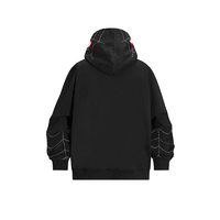 Logo personnalisé Hommes Sweat à capuche zippé Mode Décontracté Hip Hop Sports Visage Complet Toile d'araignée Sweats à capuche zippés Tops Sweat à capuche zippé complet