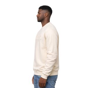 Sudadera de chenilla color crema de la fraternidad Solid Nupe Kappa Alpha Psi, talla exacta, forro polar premium, ropa bordada con letras griegas - Product Image 3