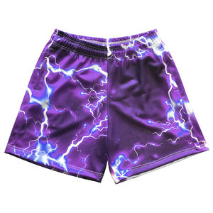 Short de gym personnalisé pour hommes Short d'entraînement en polyester de créateur pour hommes Short de fitness pour la course à pied Short de sport en maille pour hommes - Product Image 3