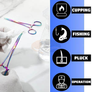 Forceps hémostatiques chirurgicaux en acier inoxydable OEM de haute qualité, droits et courbés, instruments médicaux durables, certification CE - Product Image 6