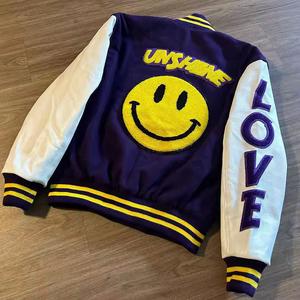 Invierno cálido traje de moda bordado Diseño hombres Letterman chaqueta de calidad fina Universidad Varsity chaqueta para hombres - Product Image 4