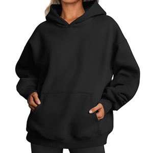 Vente en gros de sweats à capuche surdimensionnés pour hommes, personnalisés, en polaire polyester/coton, avec poche, respirants, effet délavé vintage - Product Image 4