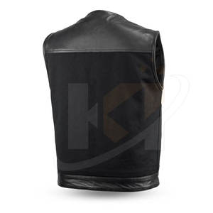 Fashion Wear 2025 gilets en cuir respirant respirant personnalisé bonne qualité gilets en cuir de conception supérieure - Product Image 3