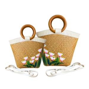 SAC À MAIN EN SEAGRASS fait à la main de qualité supérieure avec sangle supplémentaire élégant écologique pour l'été dames sac pour femmes sacs à main femmes sacs à main - Product Image 1