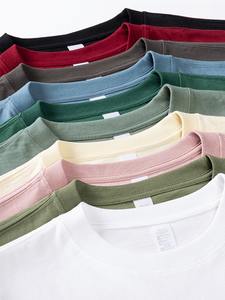 Camisetas de gran tamaño listas para enviar logotipo personalizado algodón orgánico diseño de logotipo estampado personalizado Unisex hombro caído estilo Hip Hop camisetas de hombre - Product Image 6