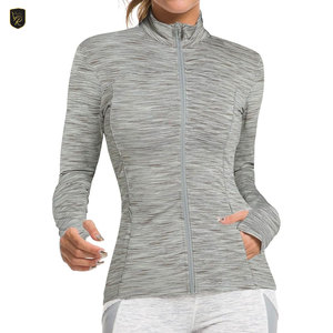 Slim Fit <b>Women</b> Gym <b>Jackets</b> Breathable <b>Zip</b> <b>Up</b> Lightweight Training <b>Jacket</b> Gym Fitness Running Workout Activewear Wholesale - Product Image 2