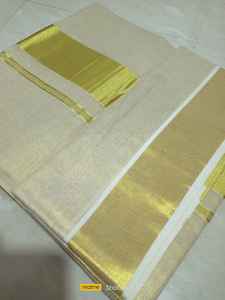 ชุดส่าหรีผ้าฝ้ายคีรัลลาทอเนื้อบางเบา ย้อมสีพื้น แห้งเร็ว เป็นมิตรกับสิ่งแวดล้อม สำหรับงานแต่งงานของเด็กผู้หญิง - Product Image 2