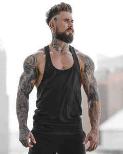 Wholesale Customized Men's Plus Size Gym Tank <b>Tops</b> <b>Oversized</b> Workout <b>Vest</b> with Logo Sports Sleeveless <b>Vest</b> and Workout Gear - Product Image 1