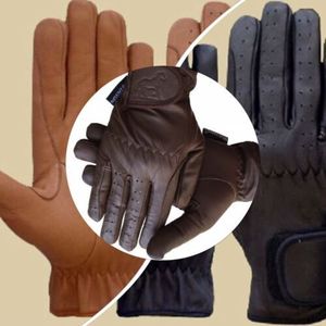 Top Tendance Unisexe Tan Brown Gants D'équitation SGS Certifié Qualité Gants De Compétition Nettoyage Remplissage Dents Équipements - Product Image 6