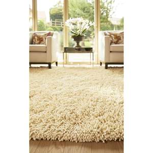 Imperial Ivory Shaggy Pile Wool Area <b>Rug</b> Luxurious Set - Product Image 4