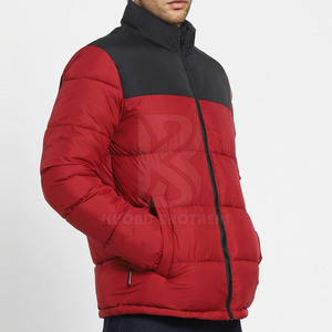 Venta al por mayor de chaquetas acolchadas de lana personalizadas para hombre con manga larga y cuello alto transpirable ropa de invierno para la venta - Product Image 2
