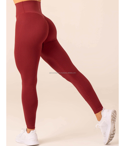 Pantalon de yoga mi-long taille haute pour femme, en coton/fibre de bambou, nouvelle texture, motif imprimé, sans couture, respirant - Product Image 3