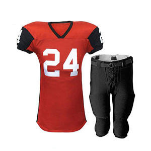Ensemble d'uniformes de football d'entraînement pour adultes de haute qualité respirant vêtements de football américain fabriqués en usine de grande taille - Product Image 1