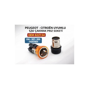 Presa Accendisigari 12V Peugeot Citroen 8227.54-Plastic Compatibile con Modelli 206 307 308 Partner - Product Image 2