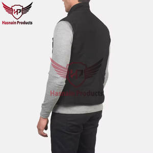 Chaleco reversible de cuero de ante para hombre de calidad superior con precios ajustables, varios colores y diseño de bolsillo versátil - Product Image 4