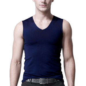 Venta al por mayor de los hombres personalizados Top chaleco sin mangas gimnasio desgaste chaleco para los hombres ropa de casa sin mangas Top transpirable - Product Image 1