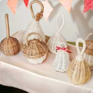 Precio barato tejido a mano ratán sonido sonajero juguetes mimbre bebé sonajero hecho a mano mimbre ratán agitador para niño ratán guardería juguete - Product Image 3