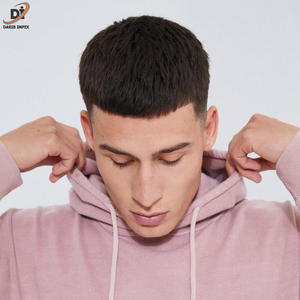 เสื้อฮู้ดสำหรับผู้ชายผ้าคอตตอนคุณภาพสูงสวมใส่สบายพิมพ์ลายเรียบย้อมสีล้วนสไตล์แฟชั่นขายดี! - Product Image 5