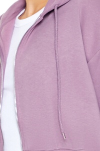 Sudadera Corta de Algodón Personalizada para Mujer, Unisex, con Forro Polar, Bordado, Cierre de Cremallera, Estilo Urbano, Holgada - Product Image 5