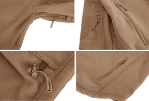 2024 veste tactique légère à coque souple pour hommes conception personnalisée avec col montant Style de rue haute pour l'hiver nouveauté - Product Image 5