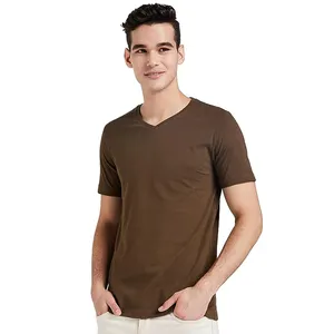 Men Street Wear Customized Logo T-Shirts Printing Color Block OEM Service Machine Washable Men's T-Shirts