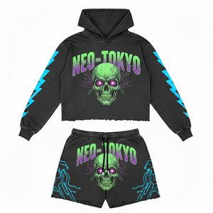 Nouveautés Ensemble sweat-shirt et jogging pour homme Style streetwear 100% coton Ensemble deux pièces pour l'automne Tricoté décontracté Séchage rapide - Product Image 1