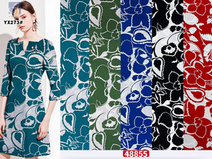 ผ้าโพลีเอสเตอร์พิมพ์ลายดอกไม้ ดีไซน์ยอดนิยม ขายส่ง YX273 พิมพ์ดิจิทัล สไตล์จีน - Product Image 6