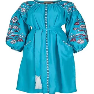 OEM özel yeni moda kadınlar derin v yaka dantel kesik dekolte Bohemian Maxi elbise Vintage Lady beyaz Boho elbiseler