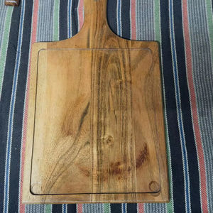 Planche à découper en bois peinte à la main, style artistique, écologique, passe au lave-vaisselle, plateau à fromage, planche à découper - Product Image 1