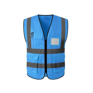 <b>Black</b> Linen <b>Hi</b> <b>Vis</b> Traffic Security Construction <b>Vest</b> Breathable High Visibility Reflective Jackets and Clothing - Product Image 6